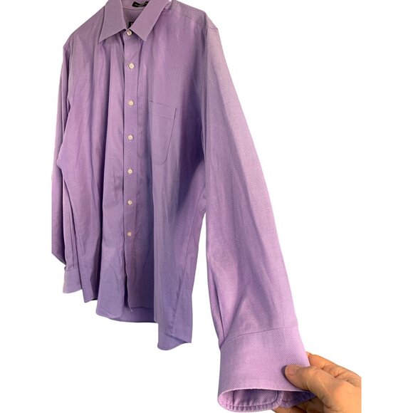 Lot Of Two Mens Dress Shirts 16.5 Neck 34/35 Sleeve Arrow & Kirkland EUC 8912 - Picture 9 of 11